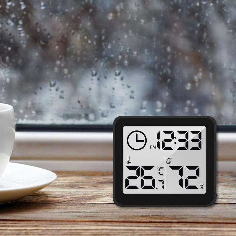 Temperatūros drėgmės matuoklis Elektroninis skaitmeninis termo-higrometras, paprastas naudoti didelio tikslumo termo-higrometras