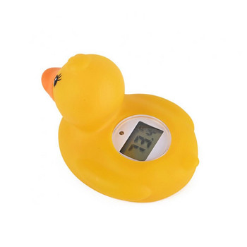 Бебешки термометър за баня Плаваща патица Водоустойчив цифров термометър Бебешка играчка за душ за малко дете Безопасен температурен монитор за баня