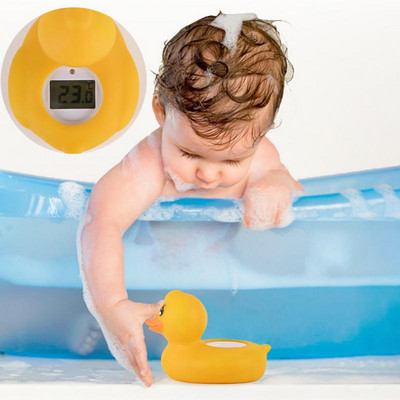 Babafürdő hőmérő úszó kacsa vízálló digitális hőmérő csecsemő kisgyermek zuhany játék fürdőkád biztonsági hőmérsékletmérő