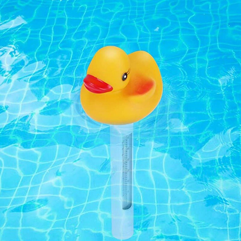 Termometru pentru piscină, geamandură plutitoare Termometru pentru piscină cu afișaj mare EZ Read, în stil de desene animate, tub de testare pentru temperatura apei Fahrenheit