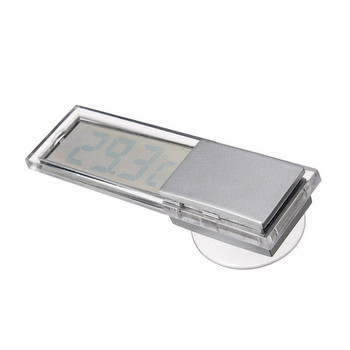 Автомобилен термометър Оскулум Тип Целзий Фаренхайт LCD Цифров измервател на температурата Вендуза за вътрешен домашен влагомер на открито