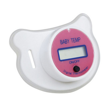 Бебешки Практичен Clack Цифрова Температурна Залъгалка LCD Зърна Кухненски Термометър Устна Аларма Джаджи