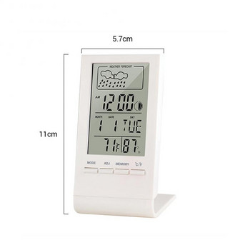 Ψηφιακά ηλεκτρονικά θερμόμετρα Υγρόμετρο Εσωτερικού εξωτερικού χώρου Οικιακή Θερμοκρασία Υγρασίας Μετρητής LCD Οθόνη Ρολόι Μετεωρολογικού Σταθμού