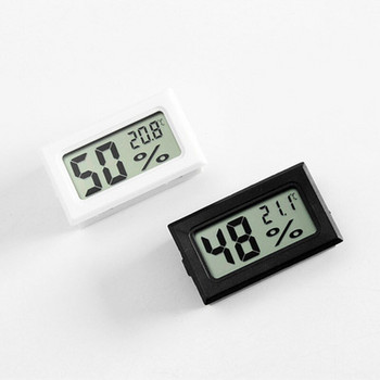 Мини цифров сензор за вътрешна температура LCD влагомер термометър хигрометър габарит хладилник удобен цифров термометър