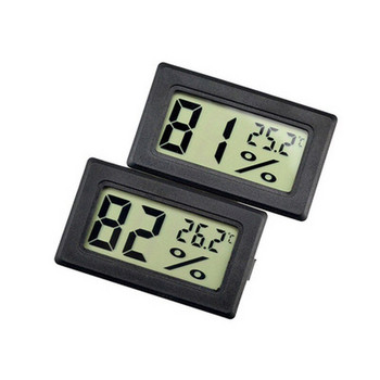 Мини цифров сензор за вътрешна температура LCD влагомер термометър хигрометър габарит хладилник удобен цифров термометър