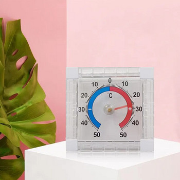 Αυτοκόλλητο στρογγυλό θερμόμετρο υψηλής ακρίβειας για παράθυρο εσωτερικού χώρου τοίχου θερμοκηπίου κήπου σπιτιού Dropshipping