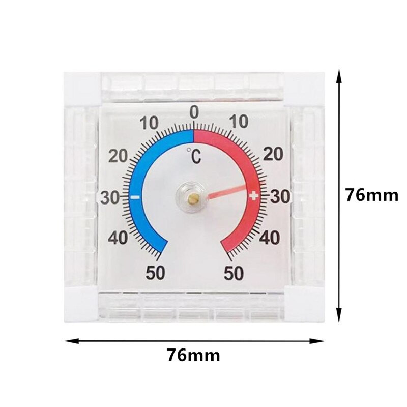 Αυτοκόλλητο στρογγυλό θερμόμετρο υψηλής ακρίβειας για παράθυρο εσωτερικού χώρου τοίχου θερμοκηπίου κήπου σπιτιού Dropshipping