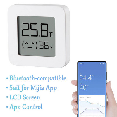Intelligens hőmérő LCD képernyő digitális vezeték nélküli Bluetooth higrométer hőmérő APP vezérlő hőmérő XIAOMI Mijia számára