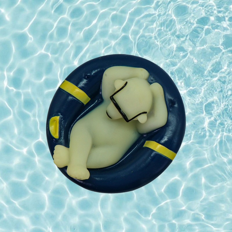 Floating Pool Bear Thermometer Θερμόμετρο νερού Θερμόμετρο Ανθεκτικό στο θραύση Ανθεκτικό ελαφρύ θερμόμετρο σωλήνα πισίνας