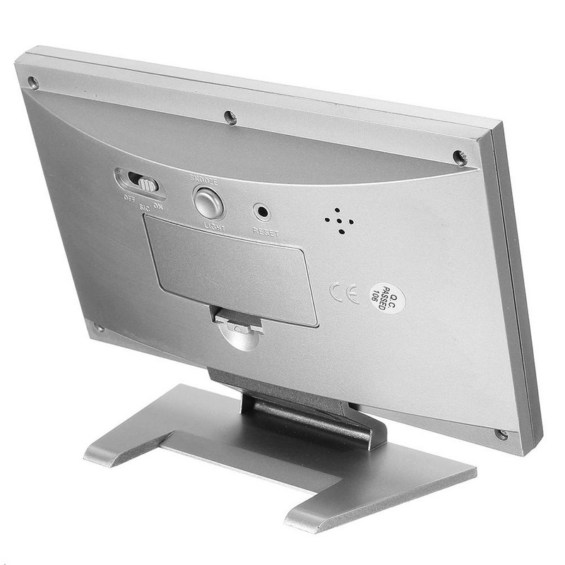 LCD Ηλεκτρονικός μετρητής υγρασίας θερμοκρασίας μετρητής υγρασίας Ρολόι Ψηφιακό θερμόμετρο υγρόμετρο εσωτερικού χώρου μετεωρολογικός σταθμός σπιτιού