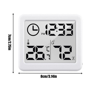 Ψηφιακό υγρόμετρο θερμόμετρο για το σπίτι Μεγάλη οθόνη LCD Θερμόμετρο Υγρόμετρο Υγρόμετρο με θερμοκρασία και υγρασία