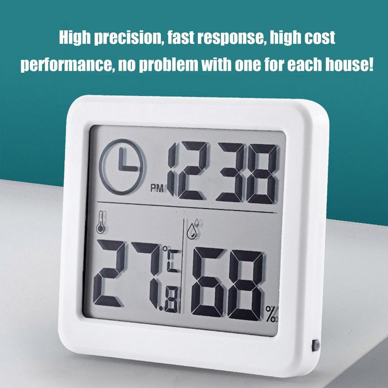 Termometru digital higrometru pentru acasă cu afișaj LCD mare Termometru Contor de umiditate Higrometru cu temperatură și umiditate