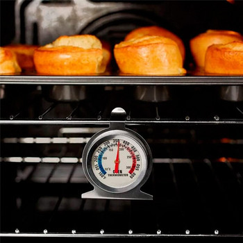 Термометър за фурна Битов термометър от неръждаема стомана Термометър за барбекю Кухненски инструменти за печене Консумативи за готварска печка с циферблат