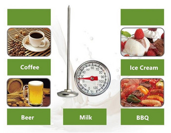 1 τμχ Θερμόμετρο ανοξείδωτου ανιχνευτή Instant read Κουζίνα Φαγητό Μαγείρεμα Γάλα Καφές κρέας Μπάρμπεκιου Ασφαλή οικιακά θερμόμετρα