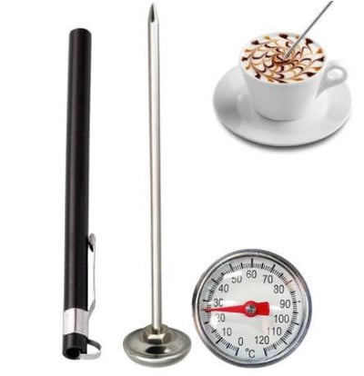 Termometru cu sondă din oțel inoxidabil, 1 buc, citire instantanee, bucătărie, alimente, gătit, lapte, cafea, carne, grătar, termometre de uz casnic în siguranță