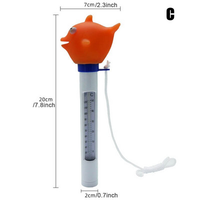Cute Cartoon Floating Pool Thermometer Multifunction Measure Tool κατάλληλο για εξωτερικές εσωτερικές πισίνες TN88