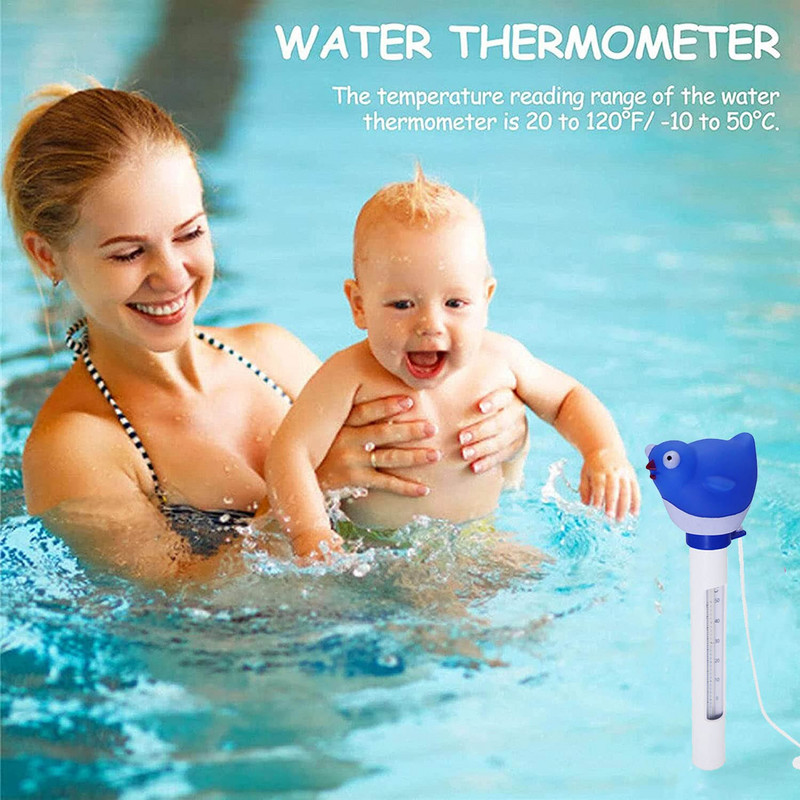 Cute Cartoon Floating Pool Thermometer Multifunction Measure Tool κατάλληλο για εξωτερικές εσωτερικές πισίνες TN88