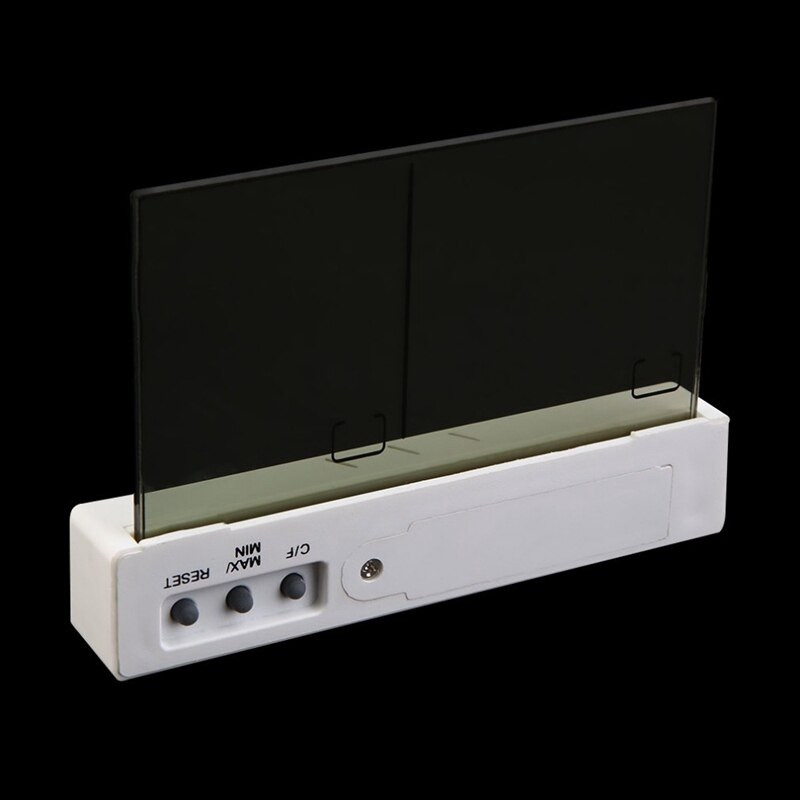 Digitaalne läbipaistev koduakna ekraani termomeeter Hügromeeter siseruumide välistemperatuuri siseõhu niiskuse mõõtjajaam