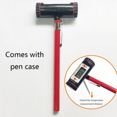 Digitaalne lihatoidu termomeetri kiirloetav läbipaistev ekraan õli vedeliku temperatuurianduri mõõturi tööriist koos sondi kattega