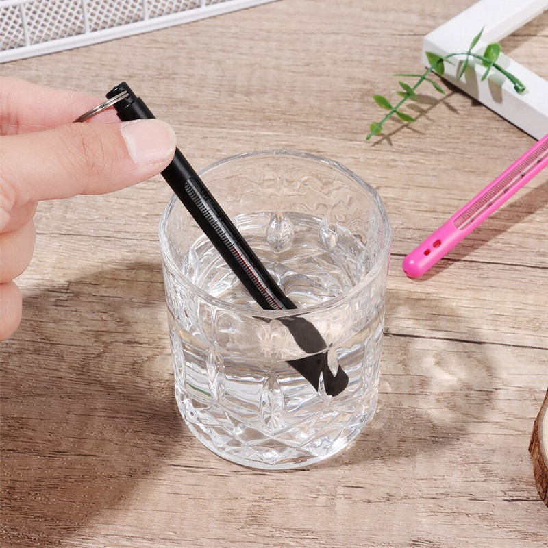 Kalastustermomeeter Voo veetemperatuuri mõõtmine Kärbsepüügi veetermomeeter karabiiniga kaasaskantavate õngitsemisvahenditega