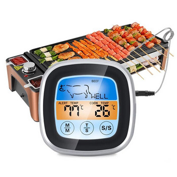 Ψηφιακό θερμόμετρο κρέατος Μετρητής θερμοκρασίας φαγητού κρέατος οθόνη LCD φούρνου Μαγειρικά σκεύη μπάρμπεκιου Αξεσουάρ κουζίνας
