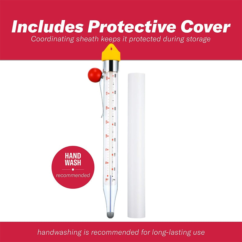 Najbolji stakleni termometar za kuhanje za vodu/kavu, mlijeko/ulje za prženje, termometar za prženje, termometar za žele/slatko/šećer/slatkiše 115