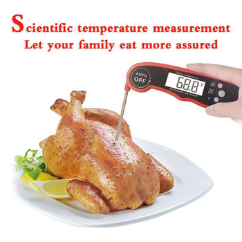 Термометър с незабавно отчитане Най-добрият цифров термометър за месо Водоустойчиви кухненски хлебни изделия с калибриране и подсветка