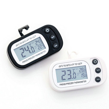 Ψυγείο Θερμόμετρο Ψηφιακής Οθόνης Mini LCD Θερμόμετρο Αισθητήρας ψυγείου με γάντζο από -20 έως 50 ℃ Θερμόμετρο κατά της υγρασίας