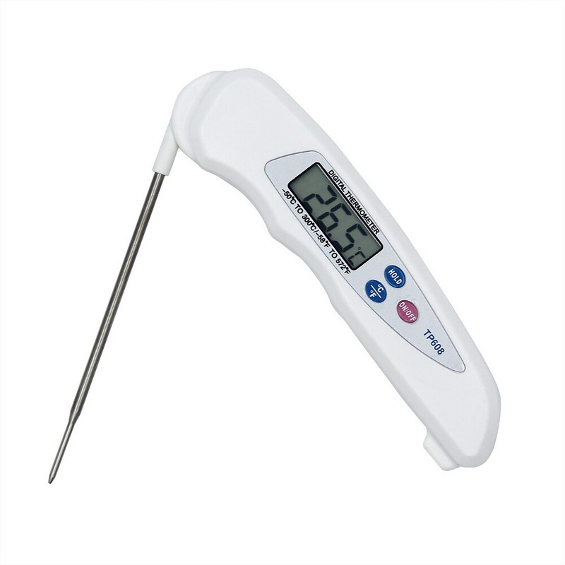 Αναδιπλούμενο ψηφιακό θερμόμετρο τροφίμων Ηλεκτρονικός αισθητήρας μέτρησης θερμοκρασίας μαγειρέματος Άμεση ανάγνωση Θερμόμετρο BBQ