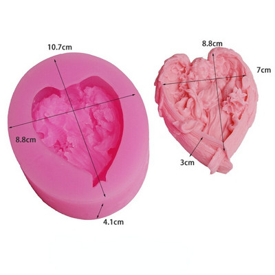 Angelo silikoninės žvakės formos „pasidaryk pats“ aromatinių gėlių fėjos portretų žvakių gaminimo įrankis muilo derva Šokolado formos dovanų amatų namų dekoras