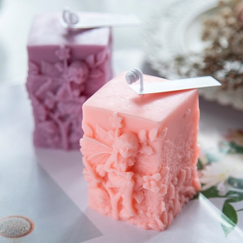 Angelo silikoninės žvakės formos „pasidaryk pats“ aromatinių gėlių fėjos portretų žvakių gaminimo įrankis muilo derva Šokolado formos dovanų amatų namų dekoras