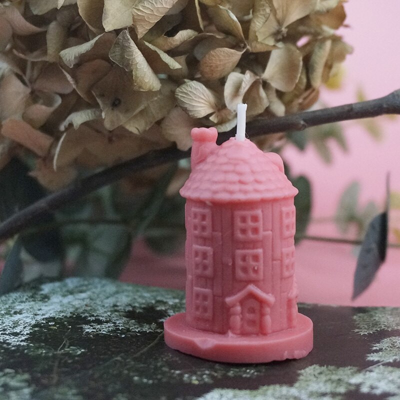 Χαριτωμένο Σπίτι Κερί Καλούπι Σαπουνιού Μίνι Σπίτια Γύψινο Διακόσμηση Σπιτιού Αρωματοθεραπεία Κερί Κατασκευή Καλούπια Σιλικόνης