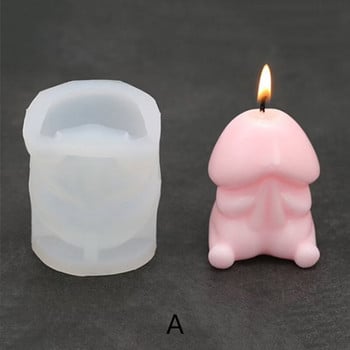 Моделиране на симулирани човешки органи Форми за свещи Форма на пениса 3d Форма за продукти за производство на сапун Художествени занаяти Форма за свещи Силиконови форми