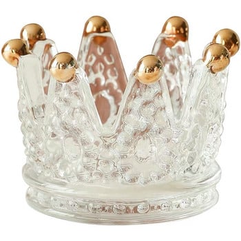 Καλούπι σιλικόνης Crystal Crown Candlestick for Diy Handmade Uv Resin Plaster Aromatherapy Candle Concrete Mold Διακόσμηση σπιτιού