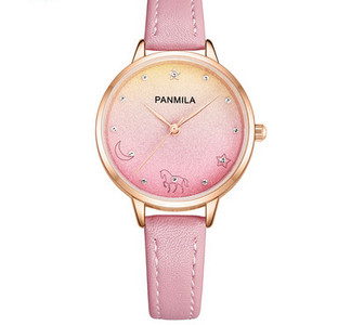 Ümara kujuga naiste käekell - erinevates värvides