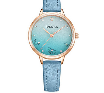 Ümara kujuga naiste käekell - erinevates värvides