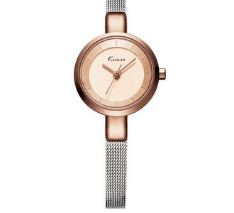 Hõbedane ümara kujuga naiste käekell