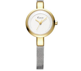 Hõbedane ümara kujuga naiste käekell