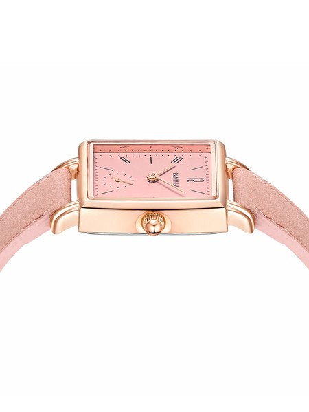 Γυναικείο τετράγωνο ρολόι - με λουράκι από οικολογικό δέρμα