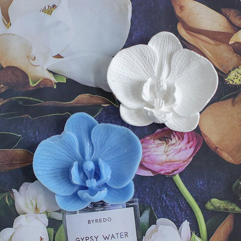 Phalaenopsis gėlė rankų darbo šokoladiniai augalai Fondantas silikono formos putėsiai torto dekoras automobilių reikmenys gipso molio žvakių gamyba
