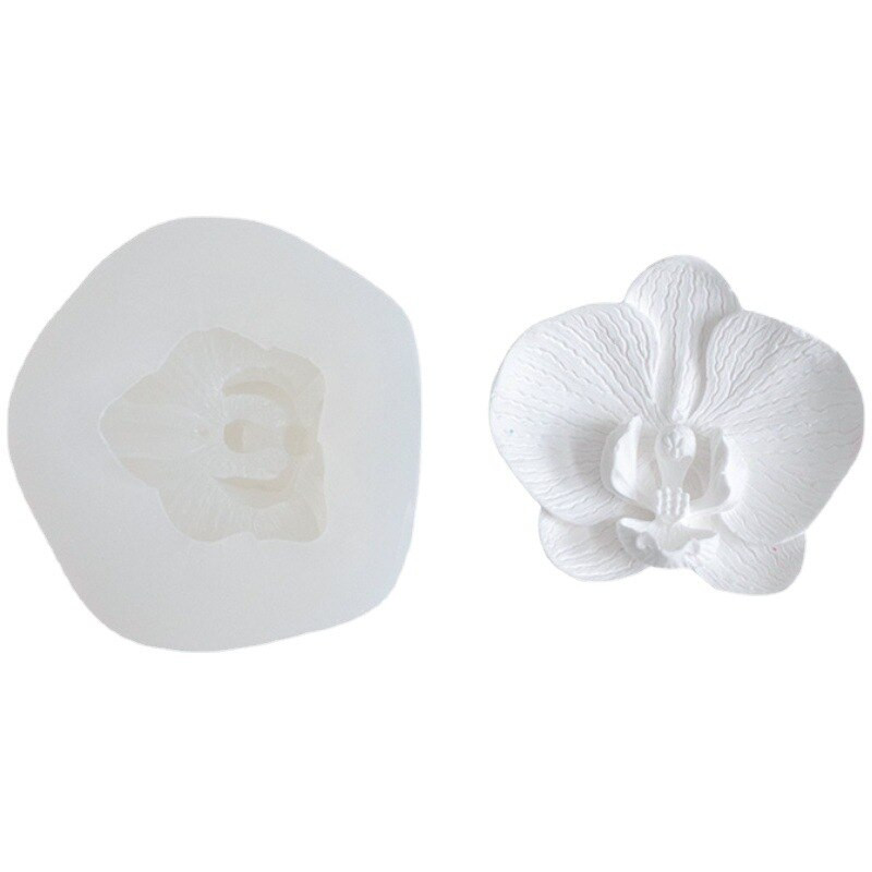 Phalaenopsis gėlė rankų darbo šokoladiniai augalai Fondantas silikono formos putėsiai torto dekoras automobilių reikmenys gipso molio žvakių gamyba