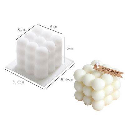 DIY piramis buborék gyertya szilikon forma kézzel készített aromaterápiás gipsz szója viasz gyertya készítés szappangyanta formák csokis sütés