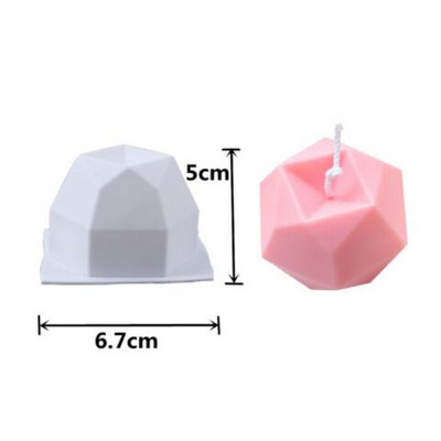 DIY piramis buborék gyertya szilikon forma kézzel készített aromaterápiás gipsz szója viasz gyertya készítés szappangyanta formák csokis sütés