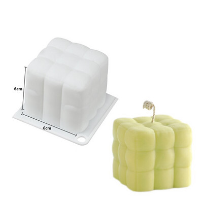 DIY piramis buborék gyertya szilikon forma kézzel készített aromaterápiás gipsz szója viasz gyertya készítés szappangyanta formák csokis sütés