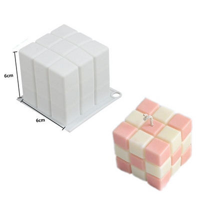 DIY piramis buborék gyertya szilikon forma kézzel készített aromaterápiás gipsz szója viasz gyertya készítés szappangyanta formák csokis sütés