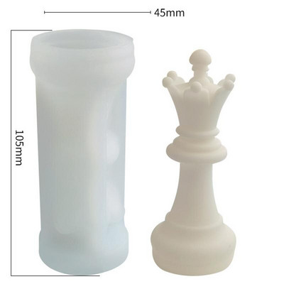 3D Chess Candle Mould Silicone Soldier Horse Elephant Car King Queen Chess Six-Piece Set Candle Mold Mold Candle Mold Κερί Κατασκευή