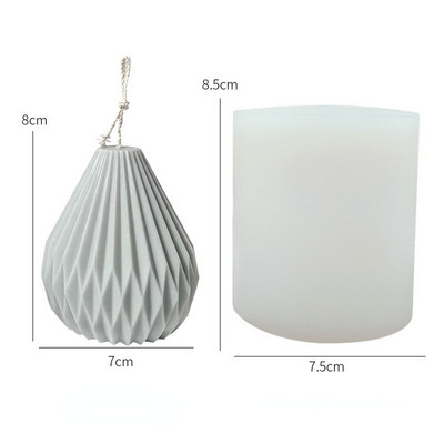 „Pasidaryk pats“ kriaušės formos žvakių silikoninės formos, skirtos aromatinių žvakių liejimui, įpurškiamų sojų vaško formų namų dekoravimui vestuvių dovanų žvakė