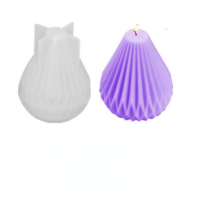 „Pasidaryk pats“ kriaušės formos žvakių silikoninės formos, skirtos aromatinių žvakių liejimui, įpurškiamų sojų vaško formų namų dekoravimui vestuvių dovanų žvakė