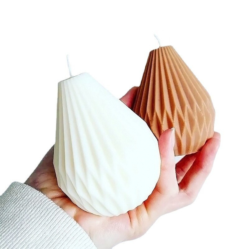 „Pasidaryk pats“ kriaušės formos žvakių silikoninės formos, skirtos aromatinių žvakių liejimui, įpurškiamų sojų vaško formų namų dekoravimui vestuvių dovanų žvakė