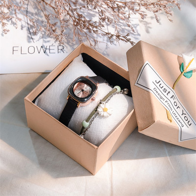 Ceas casual de dama cu element metalic